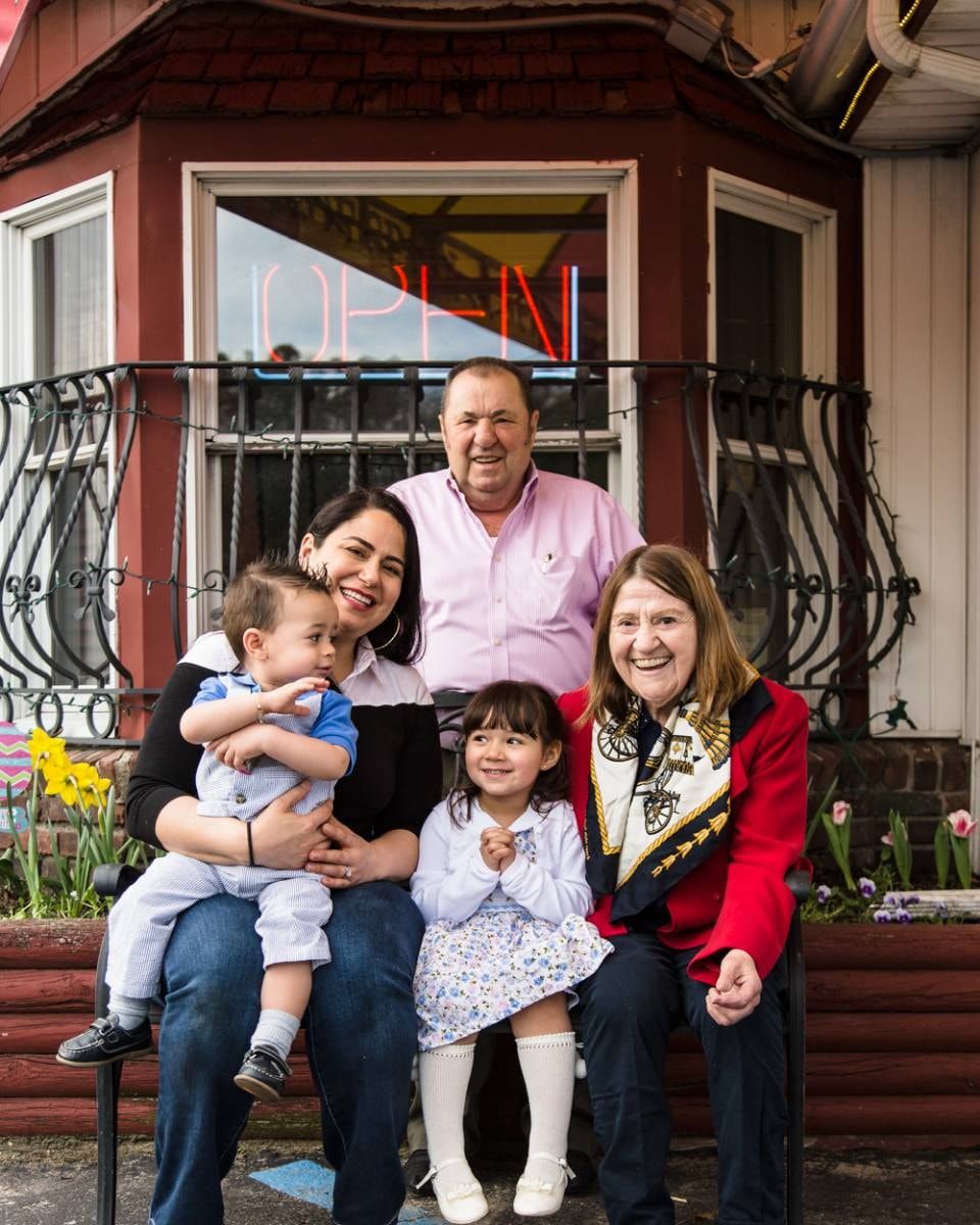 Carmen, Luis and Delia with Delia’s two children in front of Casa Luis